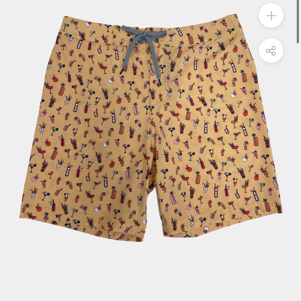 NWT Boji Surf Men’s Happy Hour Yellow Board Shorts